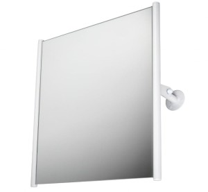 Lustro uchylne w bocznej ramie 60x60 BIAŁE