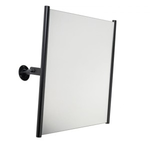 Lustro uchylne w bocznej ramie 60x60 CZARNE