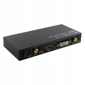 Konwerter 4World HDMI DVI + Optical Audio + Coaxia