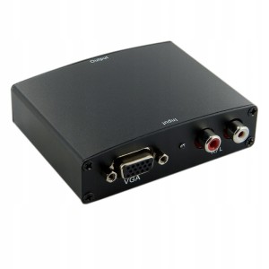 Konwerter 4World HDMI VGA + R/L Audio to HDMI