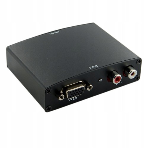 Konwerter 4World HDMI VGA + R/L Audio to HDMI