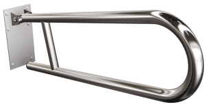 Uchwyt półokrągły ANDEX uchylny z płytą 60cm fi25 stal nierdzewna Chrom