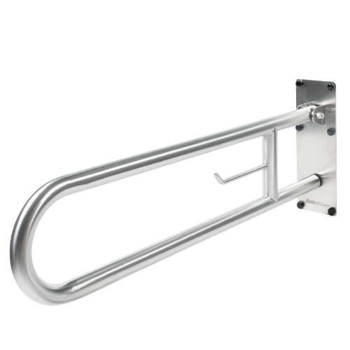 Poręcz Uchylna dla Niepełnosprawnych 80 cm – Stal Nierdzewna AISI 304 | Udźwig 150 kg