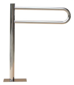 Uchwyt stały podłogowy wolnostojący INOX 80 x 60 fi25