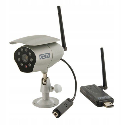 Bezprzewodowy zestaw CCTV Cyfrowa kamera Odbiornik