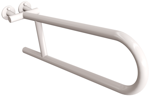 ANDEX Uchwyt półokrągły uchylny 60 cm biały