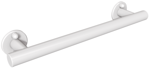 Uchwyt prysznicowy ANDEX dla osób starszych i niepełnosprawnych 37 cm biały stal nierdzewna