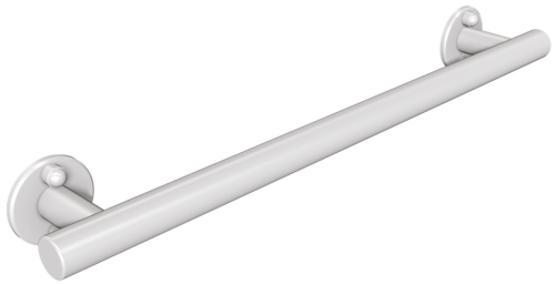 Uchwyt prysznicowy ANDEX dla osób starszych i niepełnosprawnych 47 cm biały stal nierdzewna