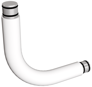 ANDEX Uchwyt łącznikowy kątowy biały 806B