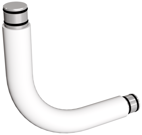 ANDEX Uchwyt łącznikowy kątowy biały 806B