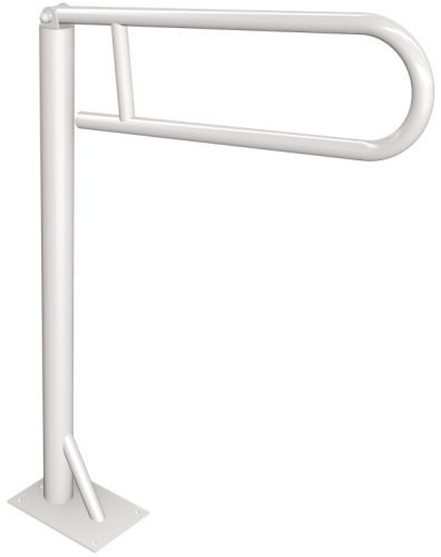 ANDEX Uchwyt podłogowy uchylny 60 cm biały