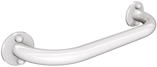 Uchwyt prosty ANDEX 30 cm fi 25 stal nierdzewna biały