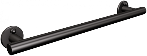 Uchwyt prysznicowy ANDEX dla osób starszych i niepełnosprawnych 47 cm czarny stal nierdzewna