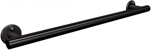 Uchwyt prysznicowy ANDEX dla osób starszych i niepełnosprawnych 57 cm czarny stal nierdzewna