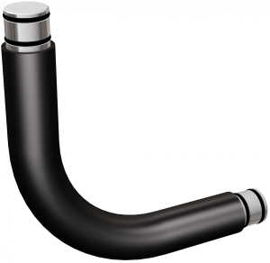 ANDEX Uchwyt łącznikowy kątowy czarny 806NG