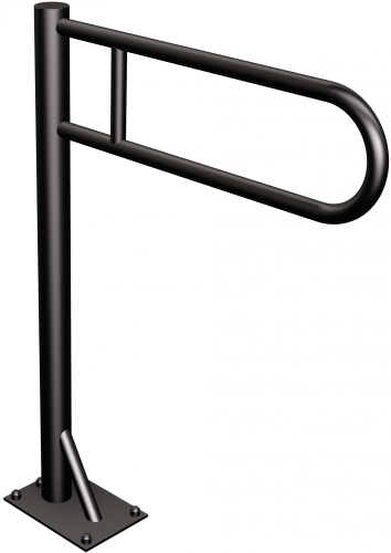 ANDEX Uchwyt podłogowy stały 60cm czarny