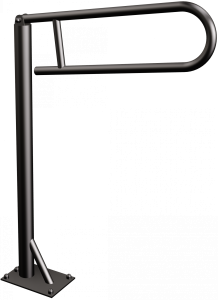 ANDEX Uchwyt podłogowy uchylny 60 cm czarny