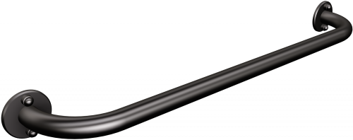 Uchwyt naścienny prosty 60 cm fi 25 czarny MAT