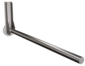 ANDEX Uchwyt prosty uchylny 85 cm Stal nierdzewna