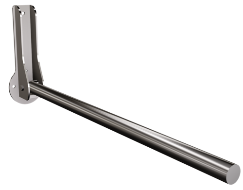 ANDEX Uchwyt prosty uchylny 85 cm Stal nierdzewna