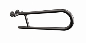 ANDEX Uchwyt półokrągły uchylny 60 cm czarny