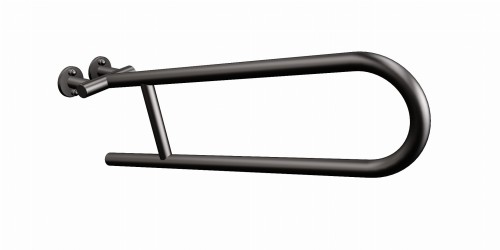 ANDEX Uchwyt półokrągły uchylny 60 cm czarny