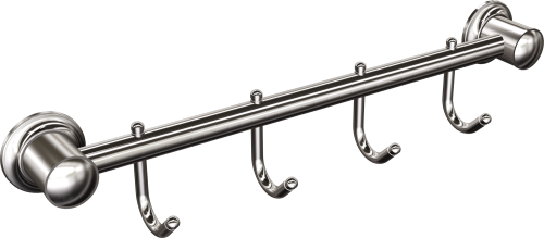 Wieszak na ręczniki 4-hakowy (Chrom)