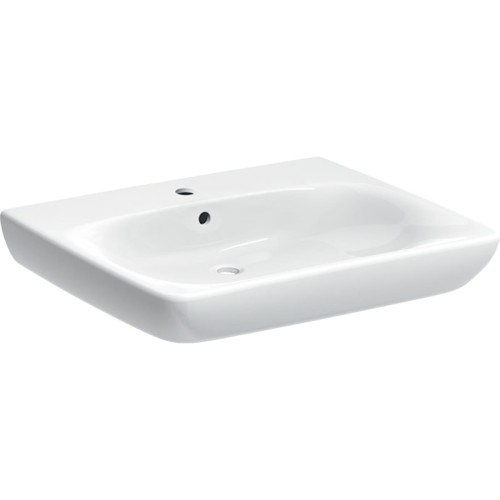 Umywalka Selnova Comfort 65 x 55 cm z przelewem i otworem na baterię, dla niepełnosprawnych