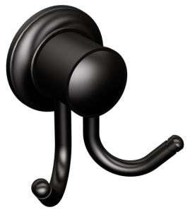 Wieszak na ręczniki podwójny czarny