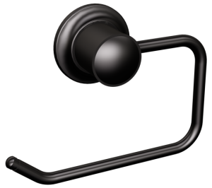 Wieszak na papier toaletowy czarny