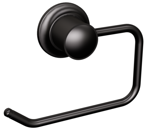 Wieszak na papier toaletowy czarny