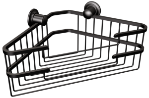 Kosz prysznicowy narożny typu "T" czarny