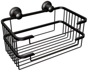 Kosz prysznicowy prostokątny czarny