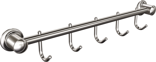 Wieszak na ręczniki 5-hakowy (Chrom)