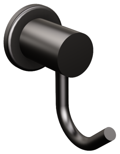 Wieszak na ręczniki ANDEX 1-hakowy czarny