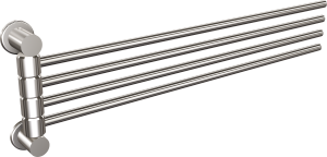 ANDEX Wieszak 4-prętowy z ruchomymi ramionami Chrom