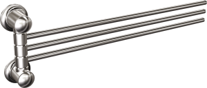 Wieszak 3-prętowy z ruchomymi ramionami Chrom 45 cm